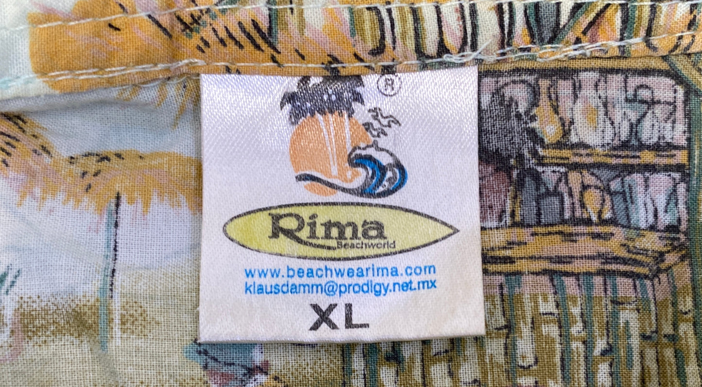 Rima Men's Shirt Green Graphic Size XL SKU 000160-2