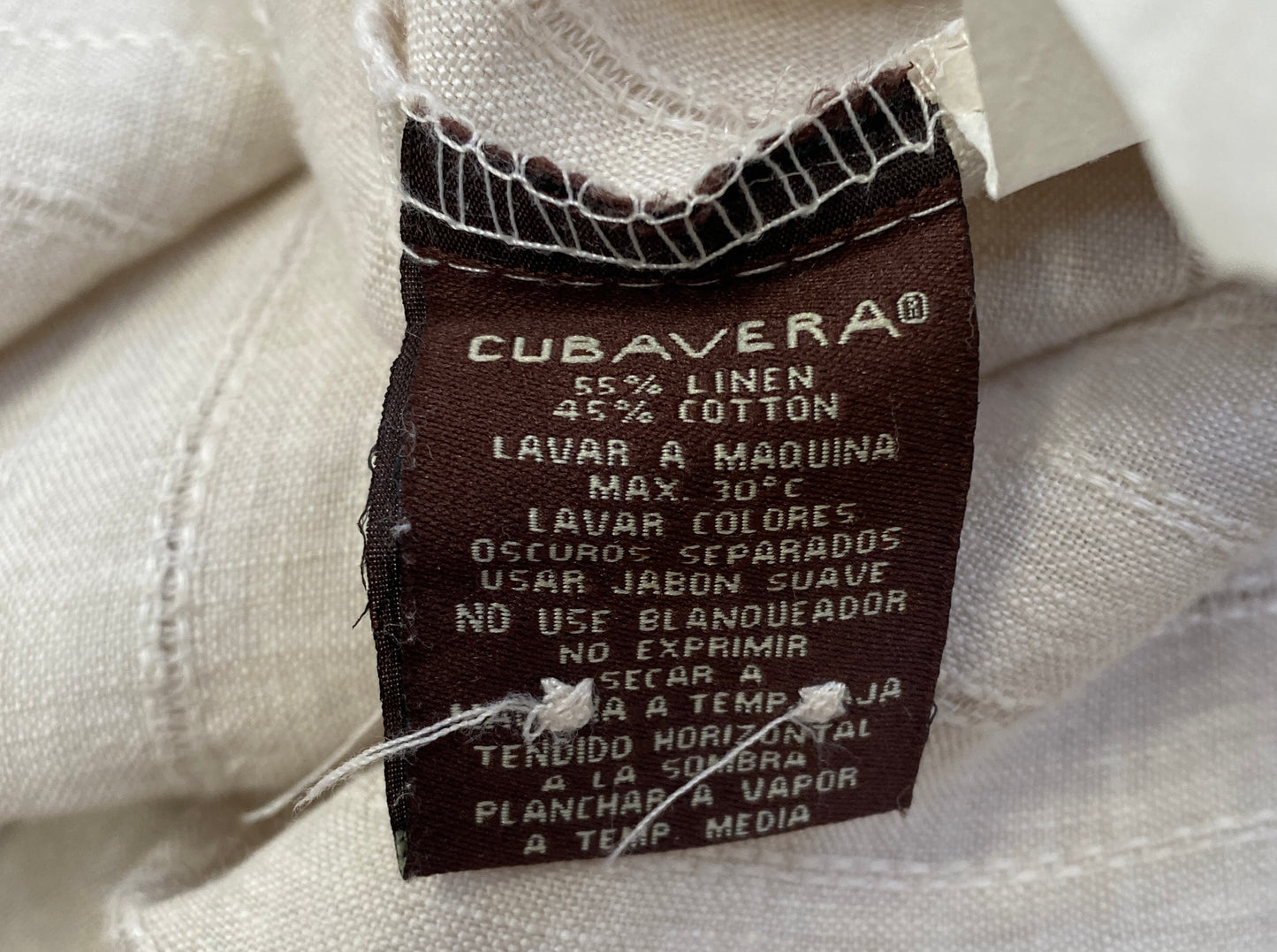Cubavera Shirt Men's Beige Size XL SKU 000156-3
