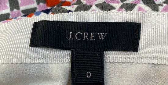 J. Crew Skirt Multi Color Patterned Size 0 SKU 000403-1