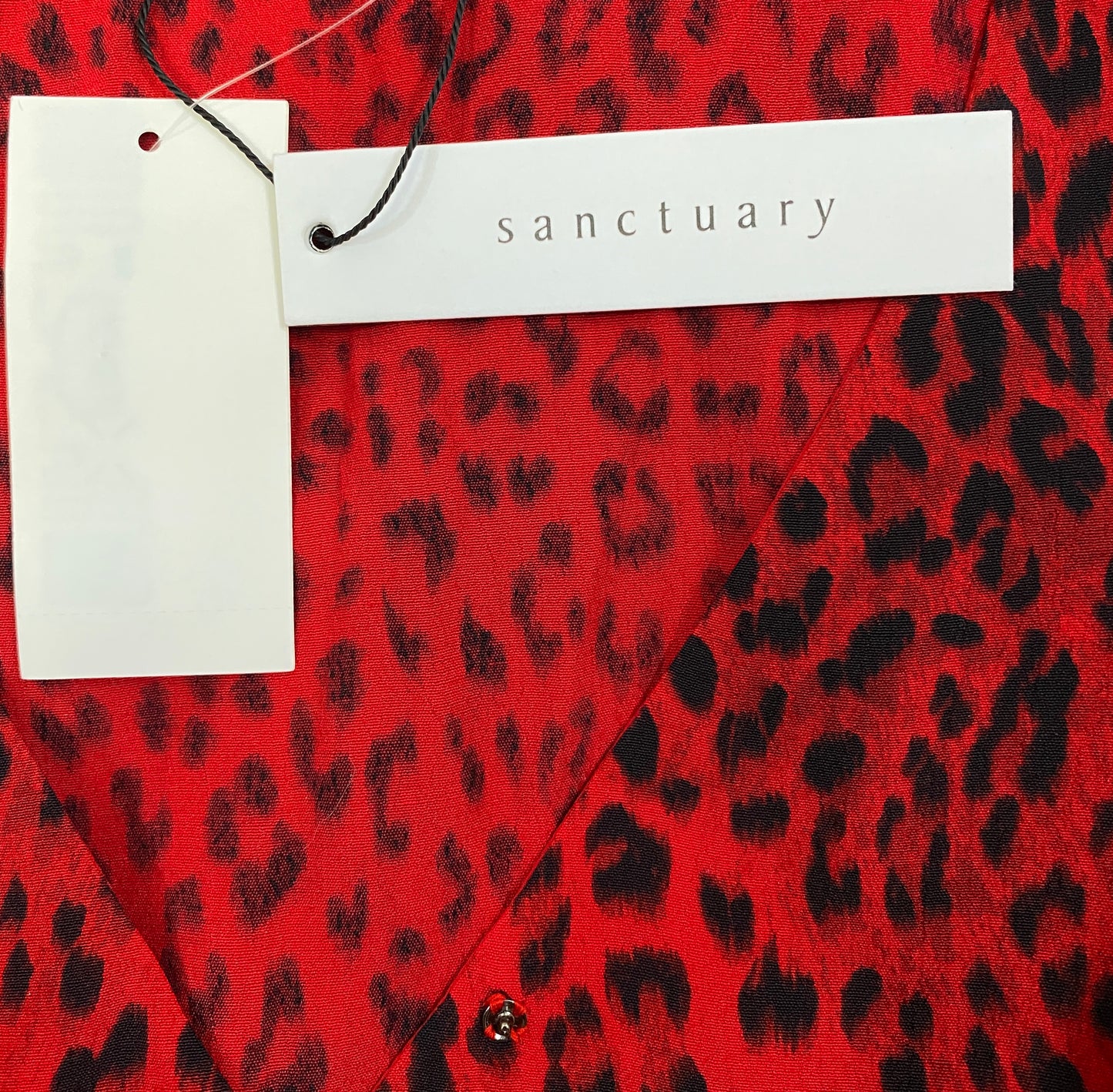 Sanctuary Dress Red Black Animal Print Size M NWT SKU 000397-3