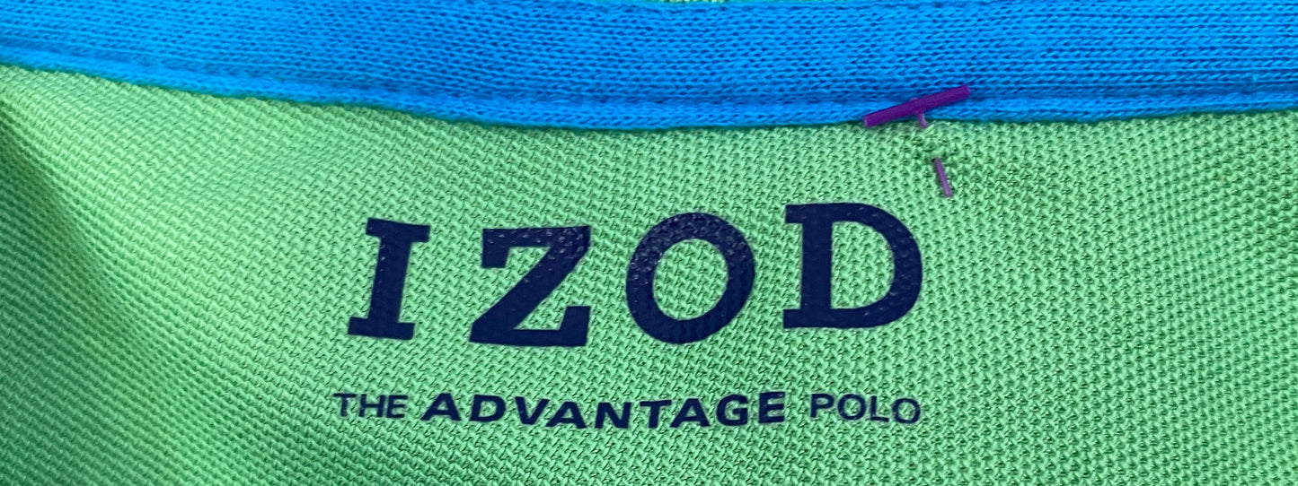 IZOD Shirt Men's Green Classic Polo NWT Size XXL  SKU 000397-8