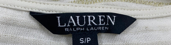 Ralph Lauren Top Cream Metallic Gold Size S/P SKU 000398-16