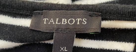 Talbots Dress Black White Size XL  SKU 000311-4