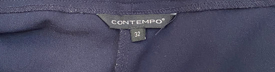 Contempo Pants Navy dress Size 32  SKU 000377
