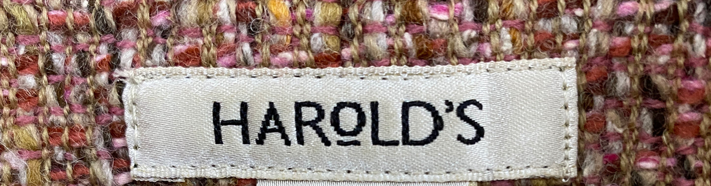 Harold's Jacket/Blazer Pink Boucle Size 0 SKU 000405-6