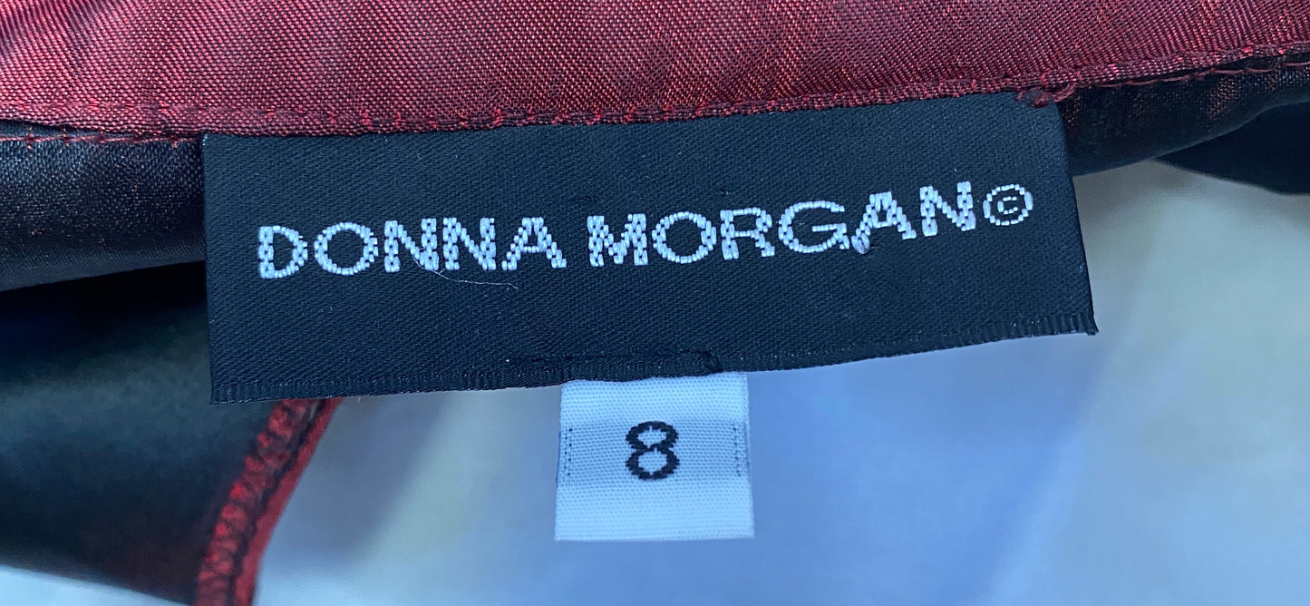 Donna Morgan Jacket Burgundy Shimmery Size 8 SKU 000409-3