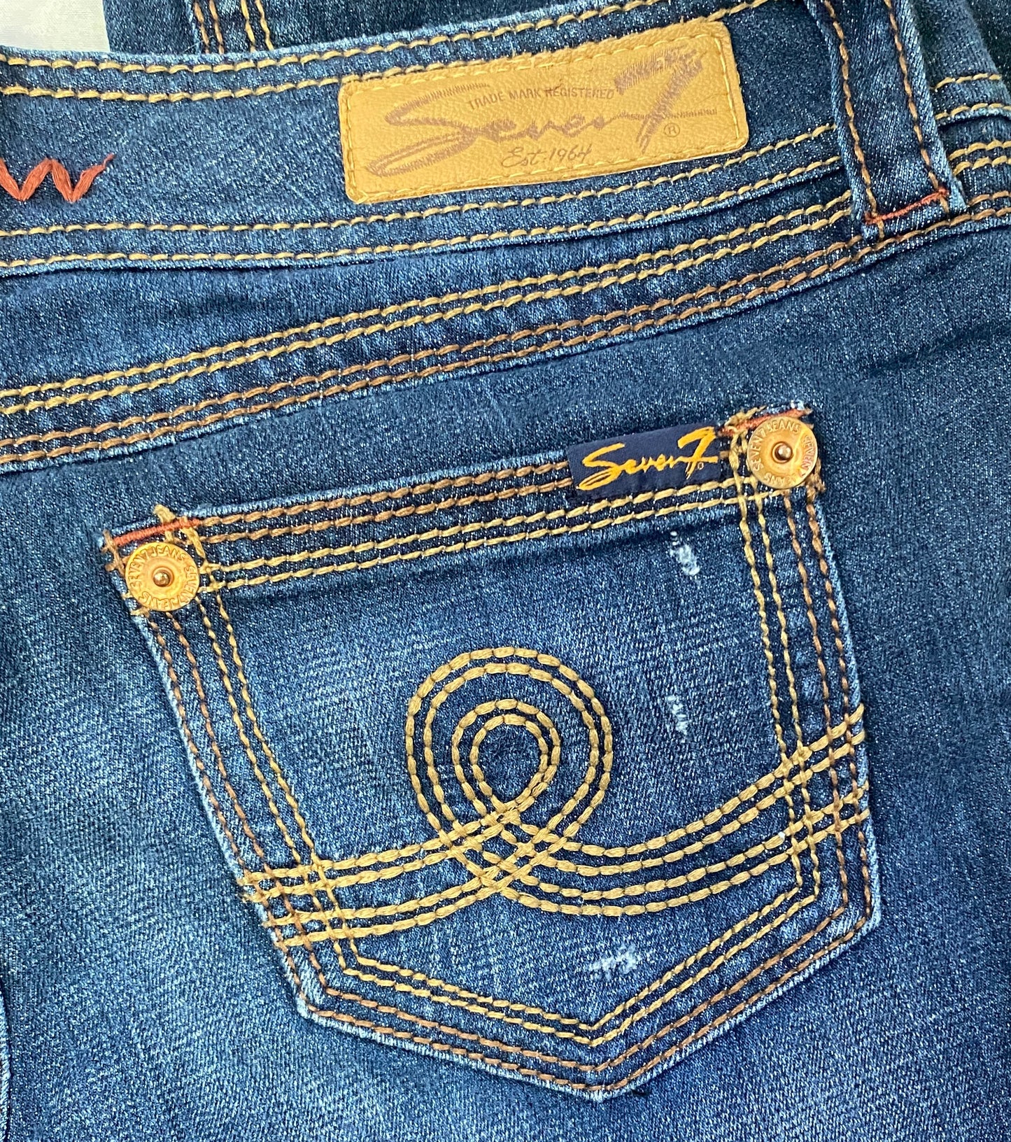Seven 7 Jeans Blue Denim Bootcut Size 29 SKU 000376-1 – Designers