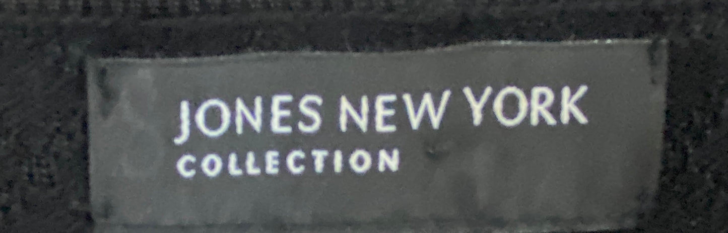 Jones New York Cardigan Black Zip Front Size S SKU 000410-5