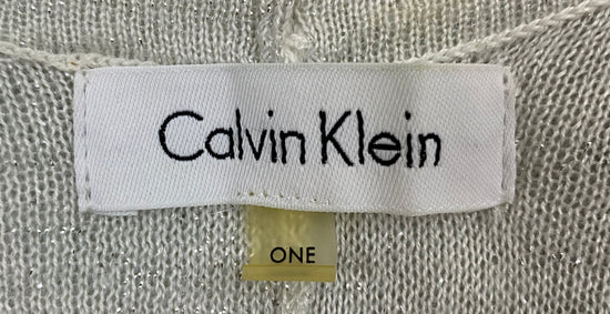 Calvin Klein Shawl White Silver Metallic OS SKU 000410-14