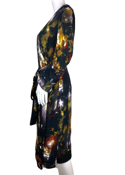 Load image into Gallery viewer, Calvin Klein Printed Wrap Dress, Size 4, SKU 001001-11
