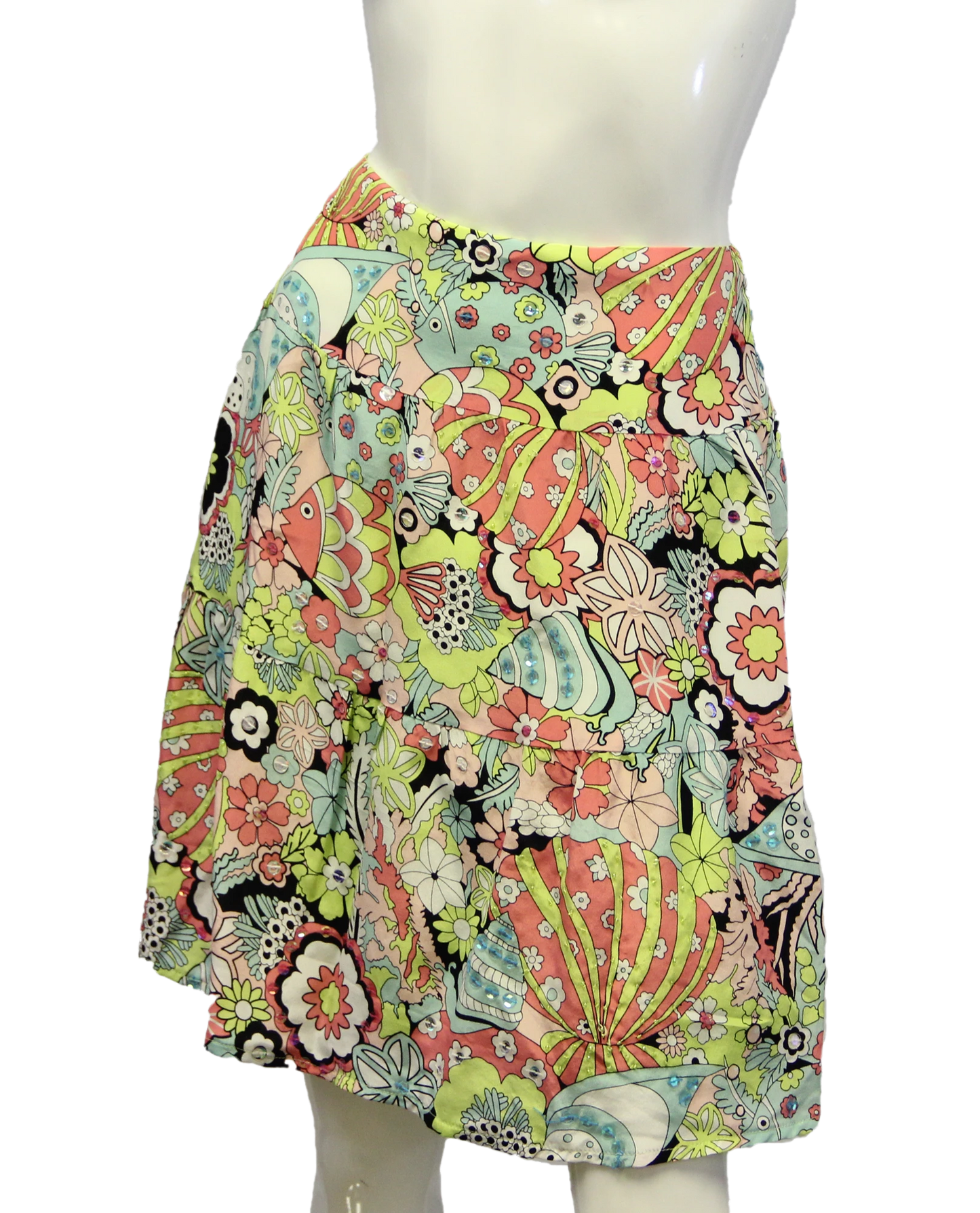 Nanette Lepore Step into Silk Skirt Size 6 (SKU 000013)