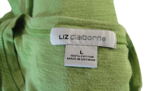 Liz Claiborne Top Green Size L (SKU 000268-1)