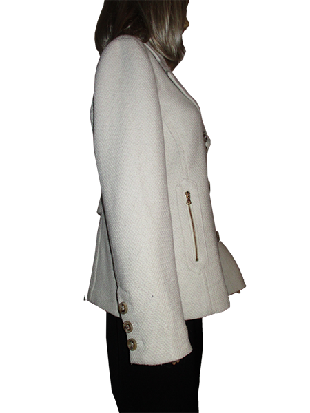 Guess 70's Jacket Off White Size XL SKU 000245-1