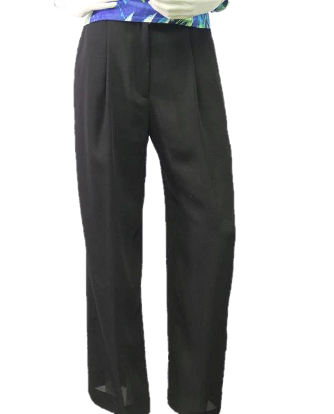 Emanuel Ungaro Lightweight Black Pants Size 8 (SKU 000056)