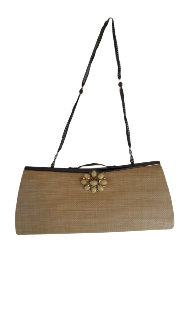 Load image into Gallery viewer, Liz Soto Handbag Embellished Wheat (SKU 000264-2)
