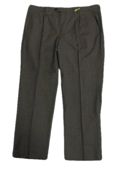 Santorelli Beige and Black Tweed Dress Pants 100% wool Size 42 SKU 000158