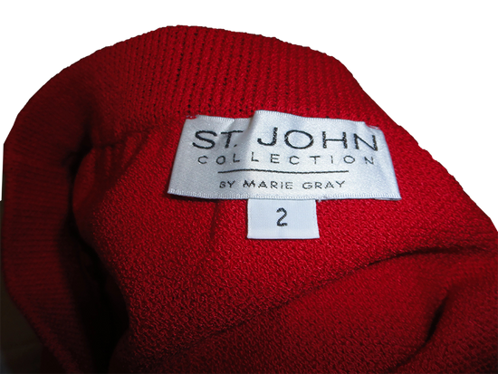 St. John Skirt Red Haute Size 2 SKU 000180