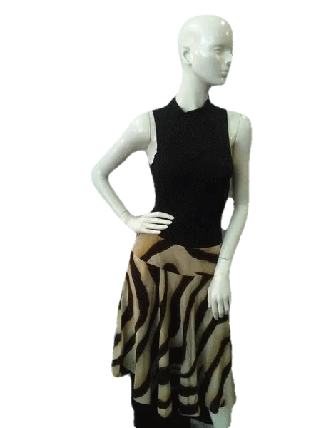 Ralph Lauren Tan And Brown Skirt Size 14 (G) SKU 000041