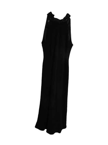 Ralph Lauren 70's Evening Dress Black Size 8 Gr SKU 000240-10 Designers On A Dime Ralph Lauren 70's Evening Dress Black Size 8 Gr SKU 000240-10 Designers On A Dime