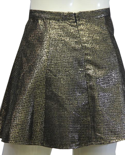 One Clothing 90's Skirt Gold Metallic Size S SKU 000026