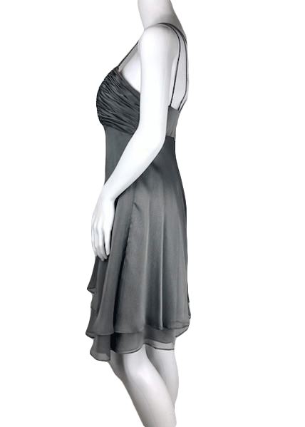 Kay Unger Gray Dress Size 12 SKU 001002-1