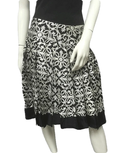 White House Black Market 90's Swirl In Skirt Sz 8 SKU 000054