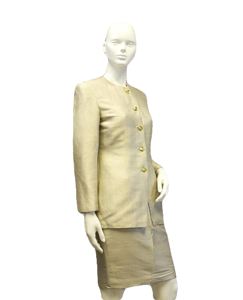 Load image into Gallery viewer, Magid Bernard 2-pc Suit Tan Size 6 &amp;amp; 4 SKU 000084
