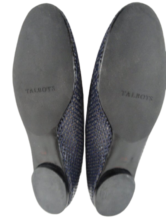 Talbots Women's Slip On Shoes Navy 10W NWOT SKU 000280-5