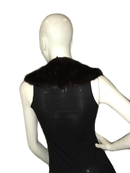 Mink Black/Brown Real Fur Collar SKU000129