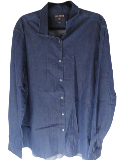 Load image into Gallery viewer, Men&amp;#39;s Michael Kors LS Denim Shirt Blue Size XXL NWOT SKU 000275-1

