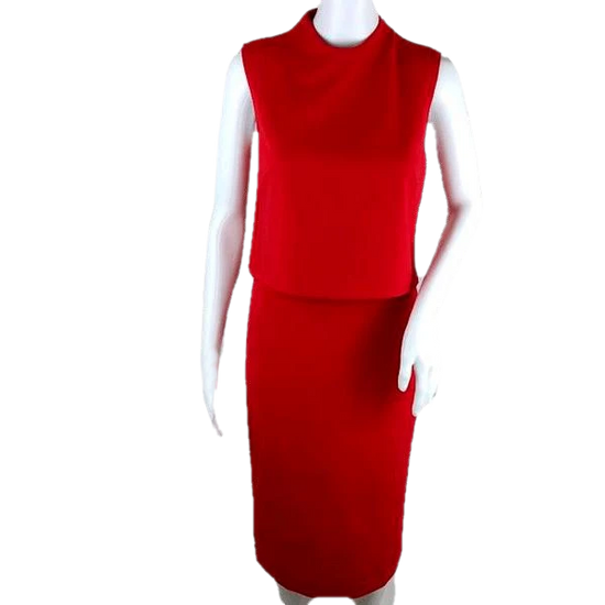 Load image into Gallery viewer, Diane Von Furstenberg Red Dress Size 2 SKU 001000-3
