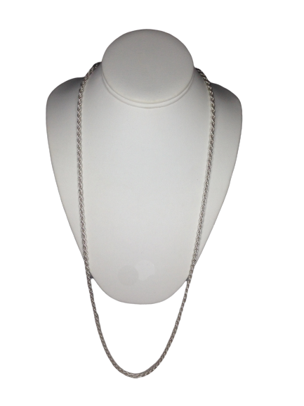 Necklace Silver Braided (SKU 000083)
