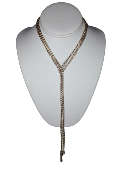 Necklace Gold Tone Chain Wrap Around (SKU 000083)