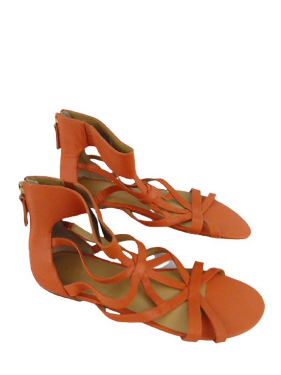 Load image into Gallery viewer, Nine West Women&amp;#39;s Sandals Orange 10M NWOT SKU 000280-4
