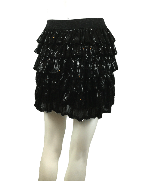 Glitter Punk Sequin Ruffle Skirt Size S (SKU 000019) – Designers