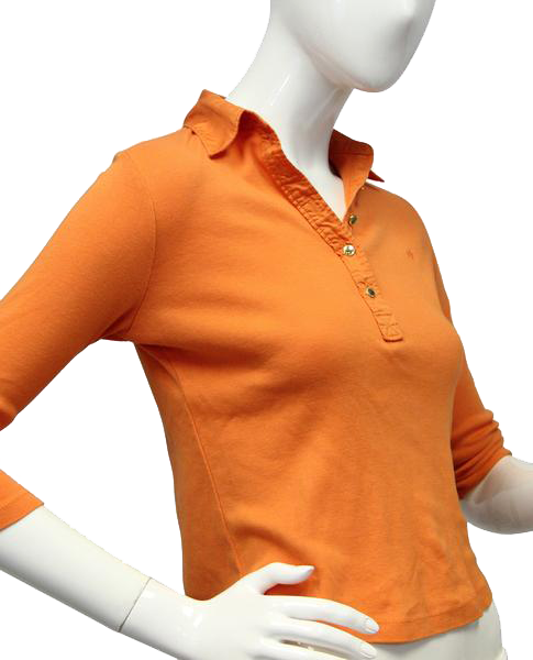 Ralph Lauren Orange 3/4 Sleeve Polo Size PS (SKU 000020)