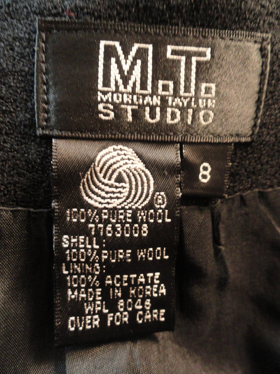 M.T. Morgan Taylor Studio Skirt Black Size 8 SKU 000117-4