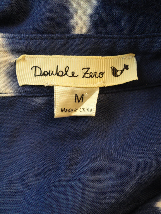 Double Zero 90's Navy Blue Tie Dye Sleeveless Top Size M SKU 000071