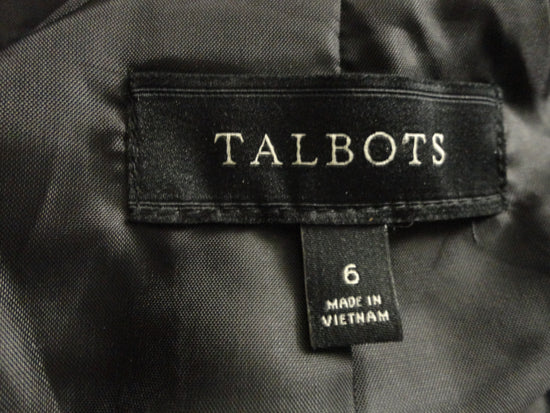 Talbots Blazer Black Size 6 SKU 000087-1