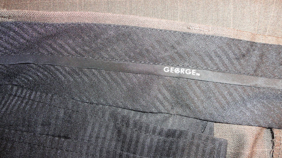 George 60's Dress Pants Brown Size 44 SKU 000191-4