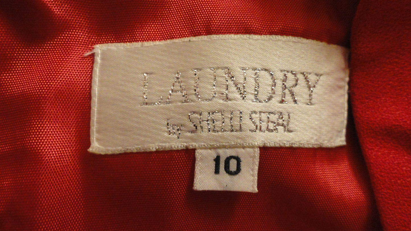 Laundry By Shelli Segal Red Dress Size 10 SKU 001002-5