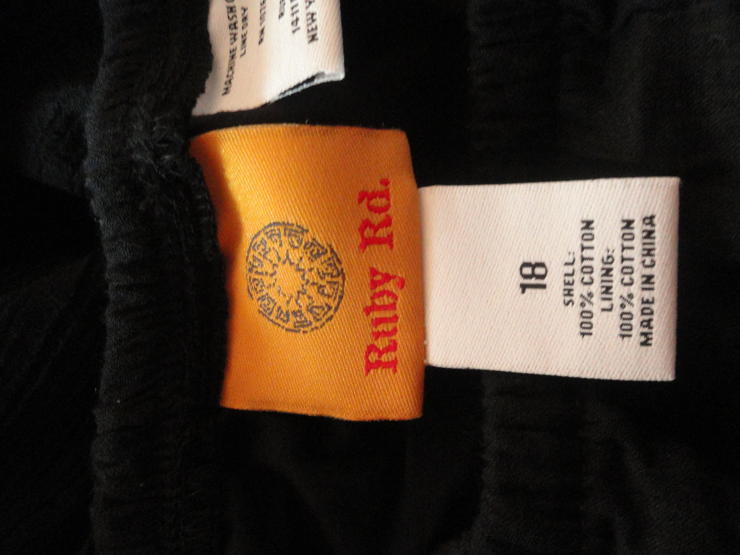 Ruby Rd. 90's Ankle Length Full Black Skirt Size 18 SKU 000126