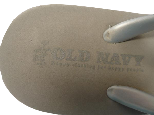 Old Navy Wedged Flip Flops Grey Size L SKU 000060