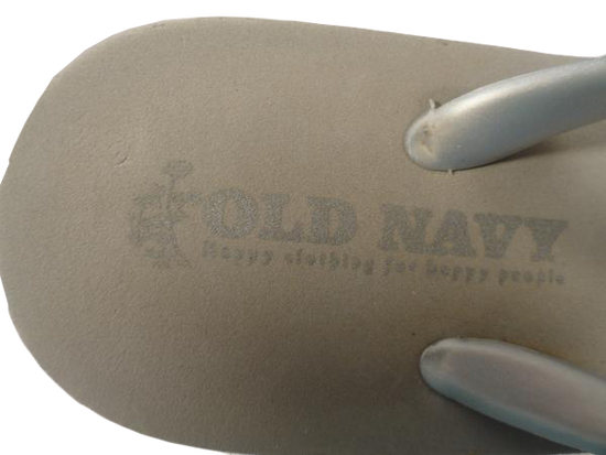 Old Navy Wedged Flip Flops Grey Size L SKU 000060