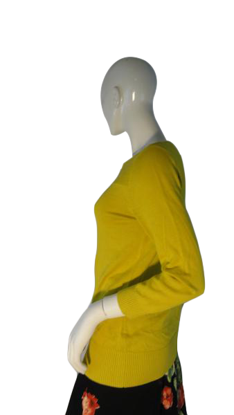 Banana Republic 70's Sweater Mustard Yellow Size S SKU 000187-10