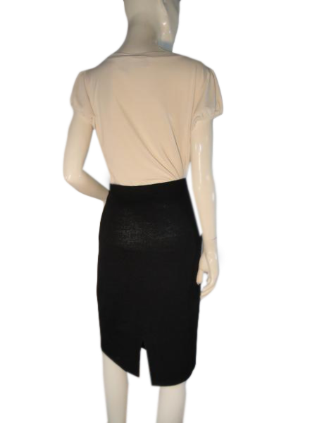 Black Knit Skirt Size 6 SKU 000167