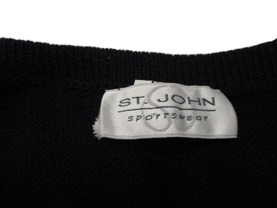 St John Sportswear Black Knit Top Size M SKU 000167