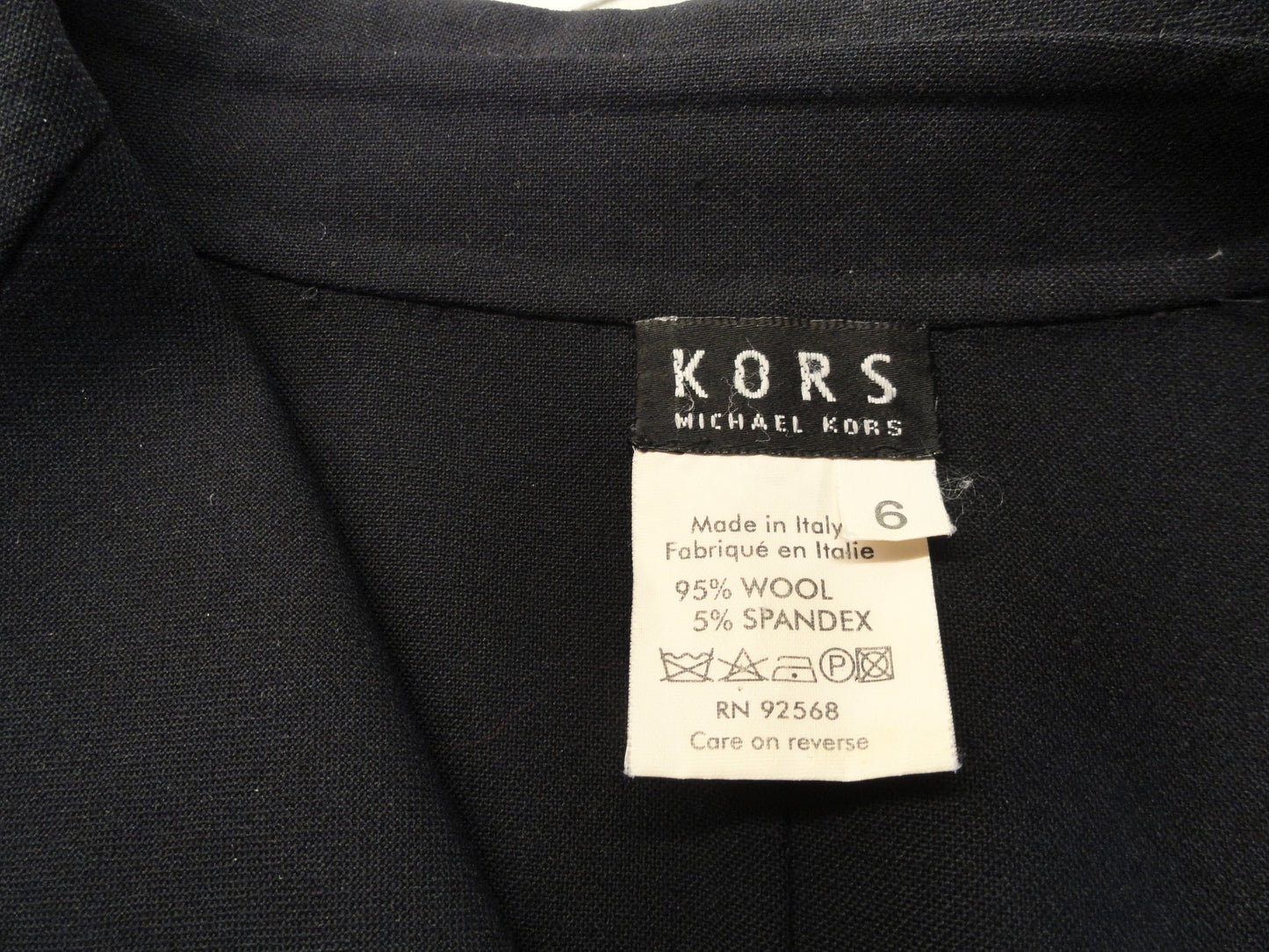 Michael Kors 80's Blazer Black Size 6 SKU 000031