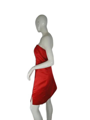 Load image into Gallery viewer, Alfred Angelo 60&amp;#39;s Coral Strapless Dress Size 16 SKU 000195-2
