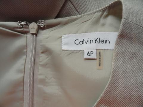 Calvin Klein 70's Beige 2pc Dress Set Size 6P SKU 000195-4
